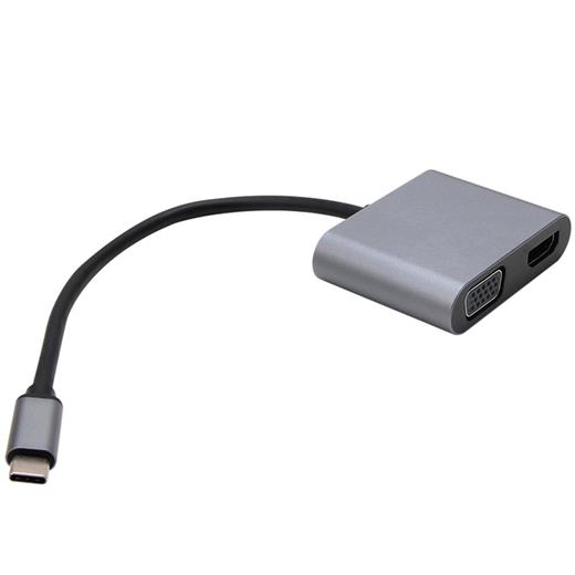 Vcom Cu4512 Type-C To Hdmi+Vga+Usb2.0+ Type-C Çevirici(250.20.20.0056)
