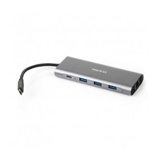 Dark Dk U31X36 Usb 3.1 Type C 9 İn 1 Ethernet - Hdmı - Tf Sd Kart Okuyucu - Usb 3.0 - Hub(250.20.20.0063)
