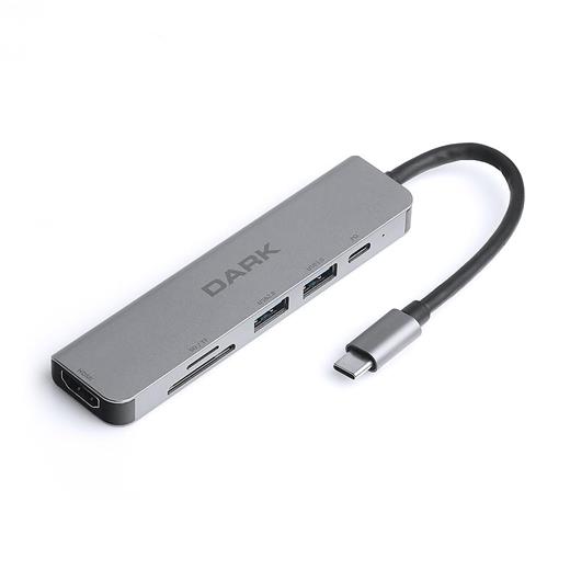 Dark Dk-Ac-U31X38 Usb 3.1 Type-C 6 İn 1 Hdmı-Tf Sd Kart -Usb 3.0 & Usb 2.0-Usb-C Pd Çevirici Hub(250.20.20.0080)