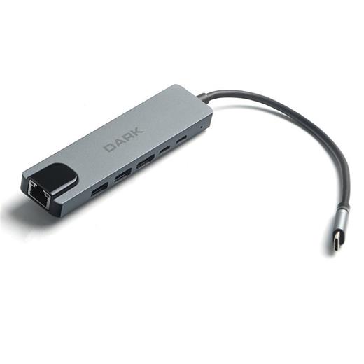 Dark Dk-Ac-U31X47  6Sı 1 Arada Usb 3.2 Gen 1 Type-C To Ethernet - Hdmı Çoklayıcı(250.20.20.0108)