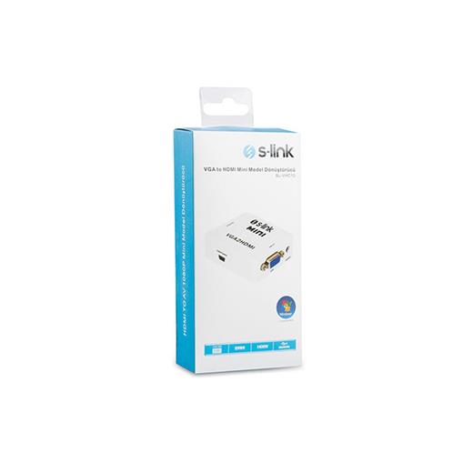 S-Link Sl-Vhc10 Vga To Hdmı Mini Model Dönüştürücü(250.20.30.0038)