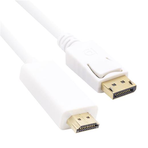Vcom Cg605L-1.8 Beyaz 1.8Mt Display Port Erkek To Hdmi Erkek Kablo(250.20.30.0057)