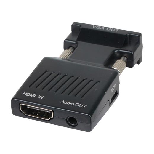 Vcom Ca336A Siyah Vga Erkek To Hdmi Dişi Dönüştürücü(250.20.30.0085)