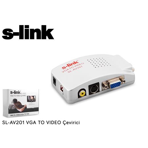 S-Link Sl-Av201 Vga To Video Converter(250.20.40.0018)