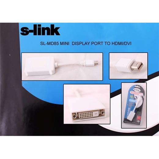 S-Link Sl-Md85 Mini Display Erkek To Dvı 24+5 Çevirici(250.20.40.0026)