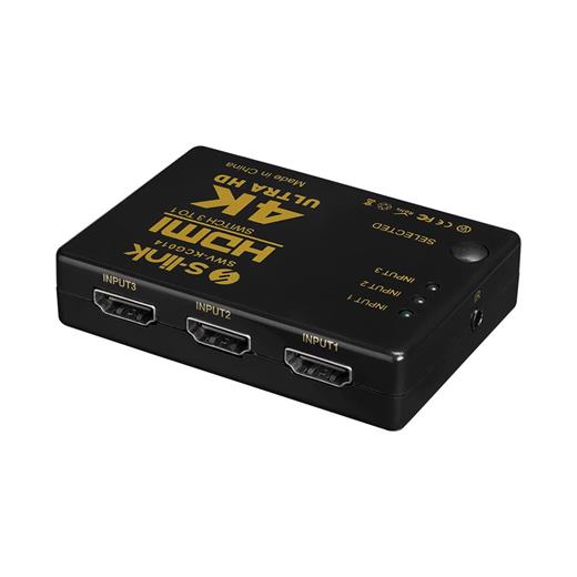 S-Link Swv-Kcg014 Hdmı 3To1 Swıtch 4K-2K, Ir +Adaptör(250.45.10.0161)