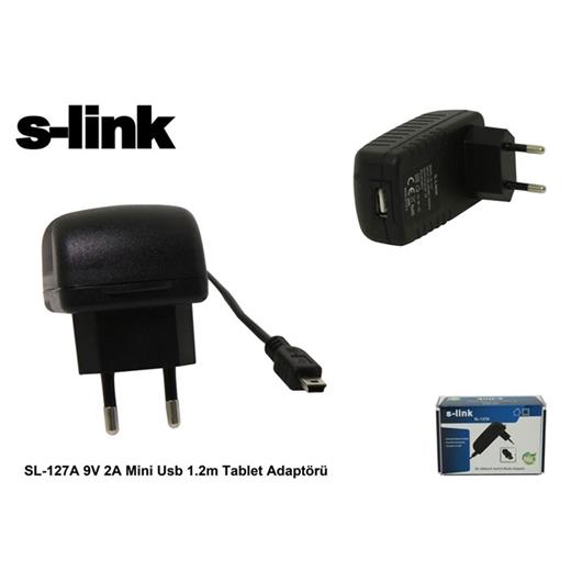 S-Link Sl-127A 9V 2A Mini Usb Tablet Adaptörü(250.45.20.0013)