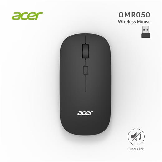 Acer Omr050 Siyah Kablosuz Sessiz Tuşlu  Mouse 1000-1200-1600 Dpı (300.10.30.0082)