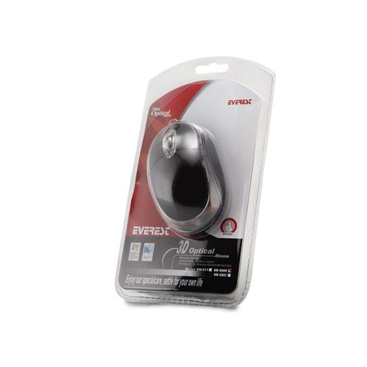Everest Km-6809 Usb Siyah Işıklı Optik Mouse(300.20.20.0042)