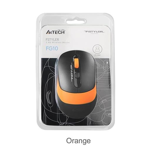 A4 Tech Fg10 Turuncu Nano Kablosuz Optik 2000 Dpı Mouse(300.20.30.0074)