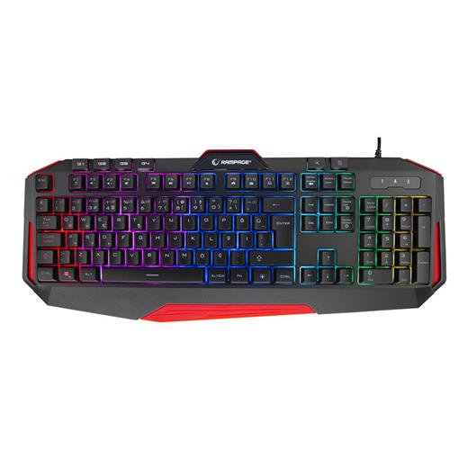 Rampage Kb-Rx7 Alpor Pro Siyah Usb Rgb Aydınlatmalı Q Gaming Oyuncu Klavyesi(300.30.20.0031)