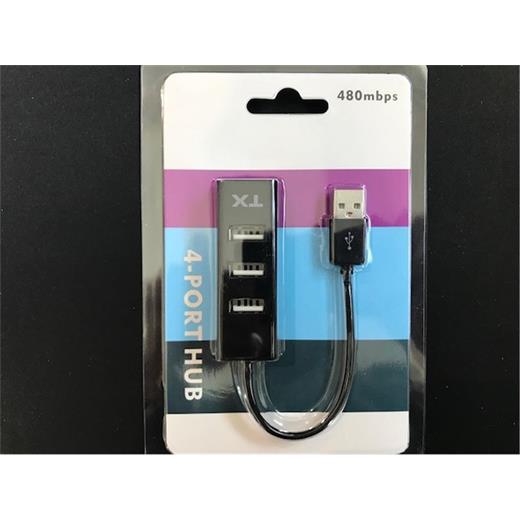 Tx Acusb24 4Port Usb Hub Siyah 2.0 480Mbps  (0,11Cm Kablo Uzunluğu)(300.40.10.0111)
