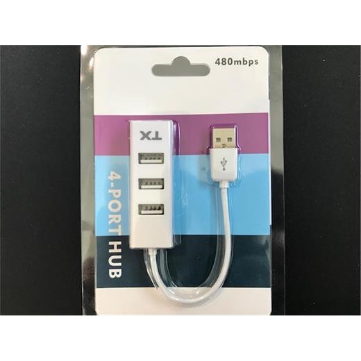 Tx Acusb24W 4Port Usb Hub Beyaz 2.0 480Mbps  (0,11Cm Kablo Uzunluğu)(300.40.10.0112)