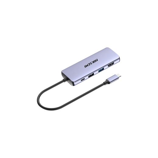 Hiksemi Hs-Hub-Ds8 Type-C To Hdmı+Usb3-3+Usb2+Sd-Tf+Pd Çoklayıcı(300.40.10.0128)