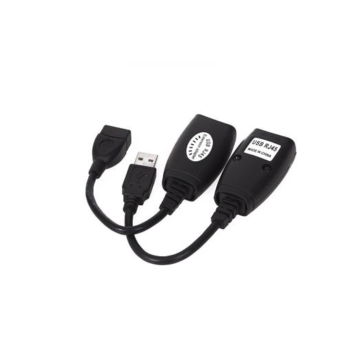 Vcom Cu824 Usb Rj45 Extender Plastik 45M Uzatıcı(300.40.10.0139)