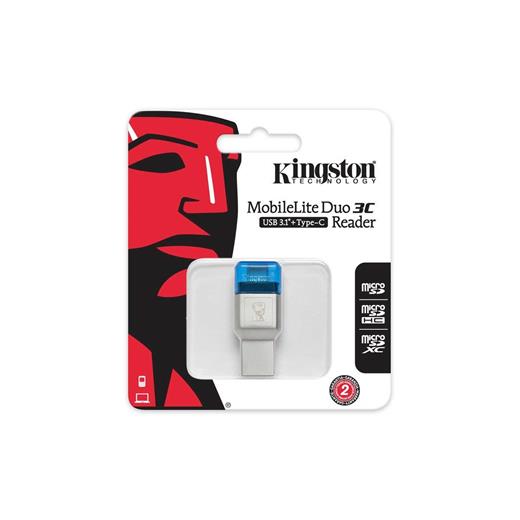 Kingston Fcr-Ml3C Mobilelite Duo 3C Usb-A+Usb-C Microsdhc-Sdxc Kart Okuyucu(300.40.20.0012)