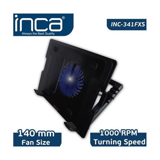 Inca Inc-341Fxs Siyah Ergonomik Sessiz Usb Notebook Soğutucu(300.45.10.0029)