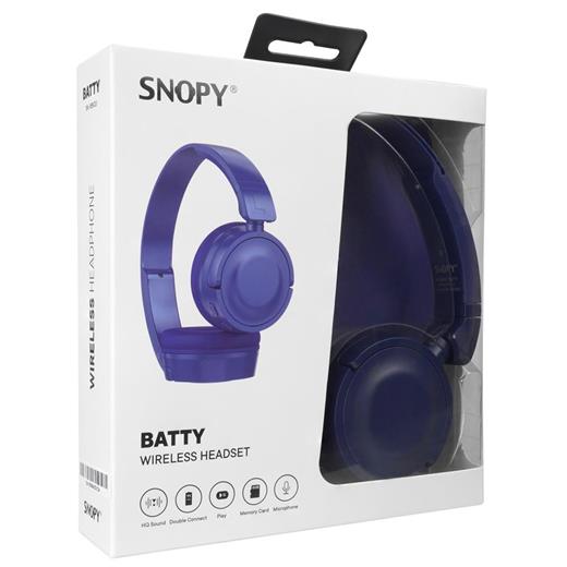 Snopy Sn-Xbk33 Batty Mavi Tf Kart Özellikli Bluetooth Kulaklık(300.70.40.0274)