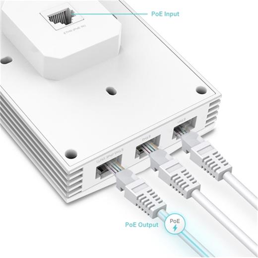 Omada Tp-Link Eap655 Wall Duvar Tipi Ax3000 Wifi6 Access Point (400.30.50.0045)