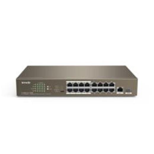 Tenda Tef1118P-16-150W 16 Port Poe+ 10-100 Switch Çelik Kasa Rack Mount(400.40.10.0012)