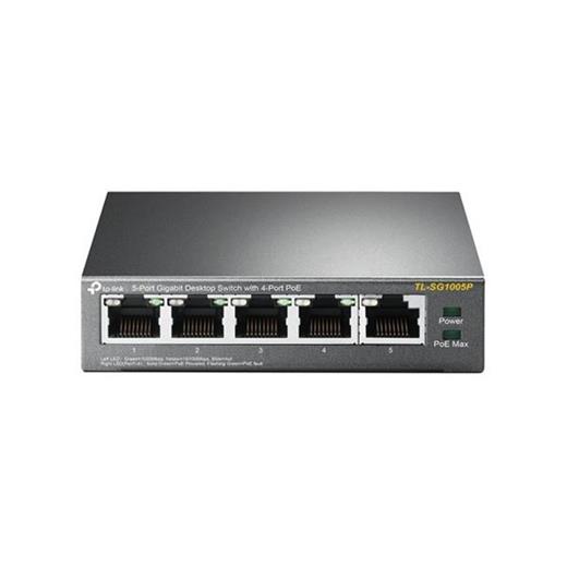 Tp-Link Tl-Sg1005P 5 Port 4 Port Poe+ 10-100-1000 Mbps Switch Çelik Kasa (400.40.10.0126)