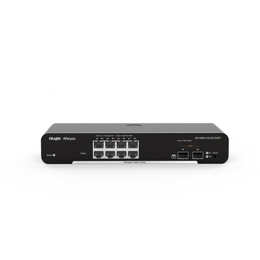 Ruijie Rg-Nbs3100-8Gt2Sfp 8-Port Gigabit L2 Managed Switch, 8 Gigabit Rj45 Ports,2 Sfp Slots(400.40.10.0245)