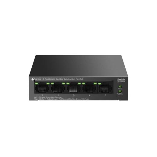 Tp-Link Ls105Gp 4 Port Poe+ 10-100-1000 Mbps Switch Metal Kasa(400.40.10.0304)
