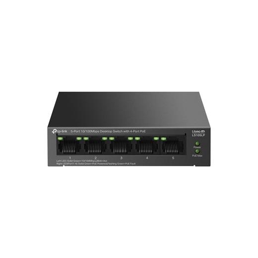Tp-Link Ls105Lp 4 Port Poe+ 10-100 Mbps Switch Metal Kasa(400.40.10.0305)