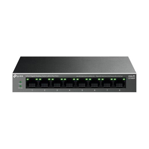 Tp-Link Ls108Gp 10-100-1000 Mbps 8 Port Poe+ Switch Metal Kasa(400.40.10.0317)