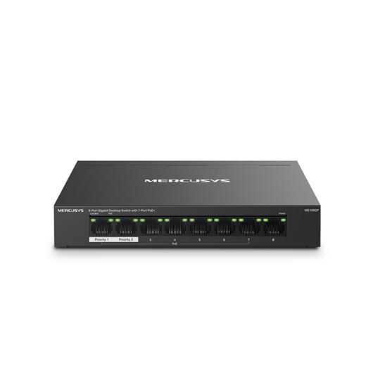 Tp-Link Mercusys Ms108Gp 7 Port 10-100-1000 Mbps Poe+ Switch Metal Kasa(400.40.10.0318)