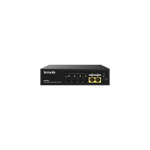 Tenda Sg106Pc 6 Port 4 Port Poe+ 10-100-1000 Mbps + 2 Port Uplink Switch Çelik Kasa Rack Mount(400.40.10.0365)