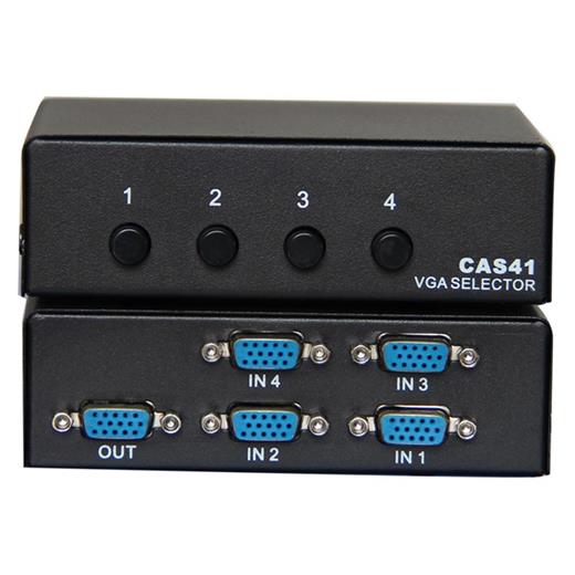 Vcom Dd174 4-1 Port Manuel 350Mhz Metal Vga Switch(400.60.20.0094)