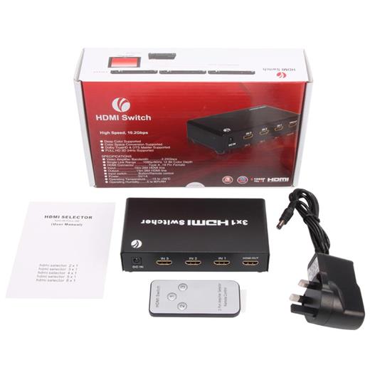 Vcom Dd433 3-1 Port 1.4V 3D Metal Hdmi Switch(400.60.20.0112)