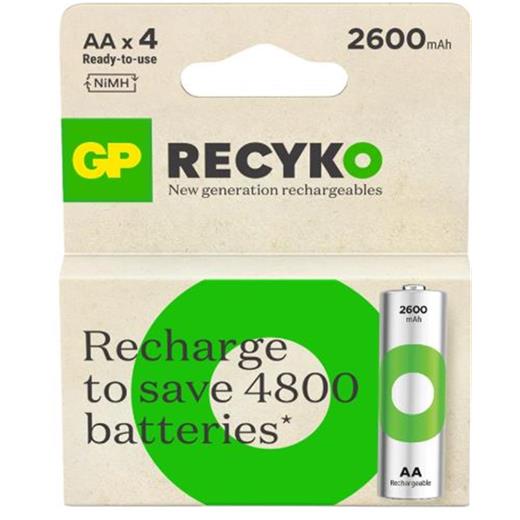 Gp Aa 2600 Mah Şarjlı Kalem Pil 4Lü Paket Gp270Aahcemtr(420.10.10.0015)
