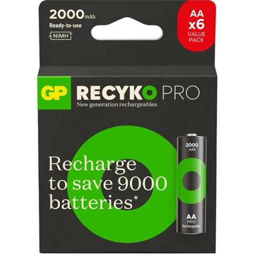 Gp Aa 2000 Mah Pro Şarjlı Kalem Pil 4+2Li Paket  Paket Gp210Aahcbr21-2Gvptlb6(420.10.10.0027)