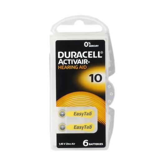 Duracell 10 Numara Düğme Kulaklık Pili İşitme Cihazı İçin 6Lı Paket(420.10.50.0001)