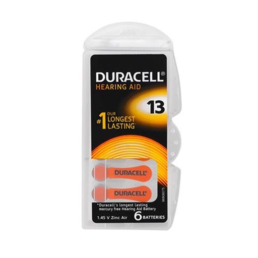 Duracell 13 Numara Düğme Kulaklık Pili İşitme Cihazı İçin 6Lı Paket(420.10.50.0002)