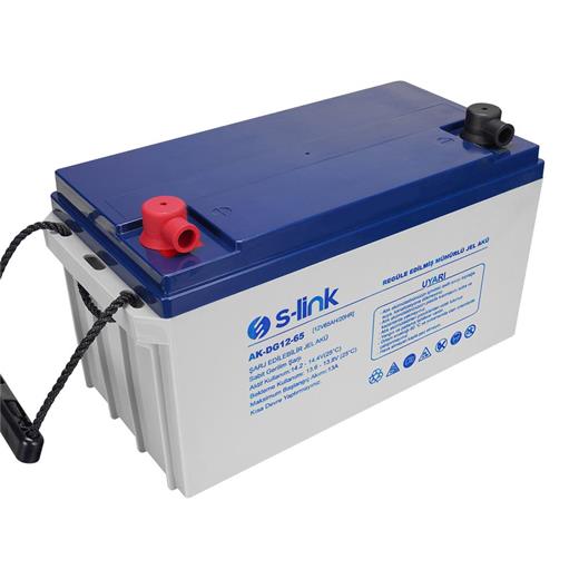 S-Link Ak-Dg12-65 12V 65Ah Nano Silikon Jel Akü(420.20.10.0061)