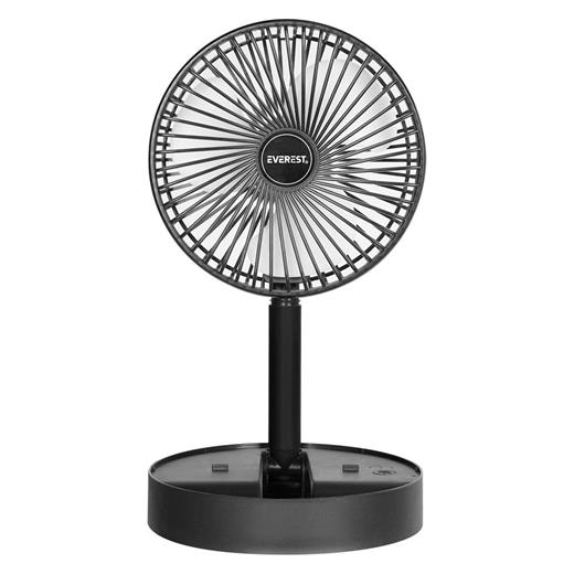 Everest Efn-605 Masaüstü Şarj Edilebilir Siyah 800Mah Usb Fan(420.50.10.0016)