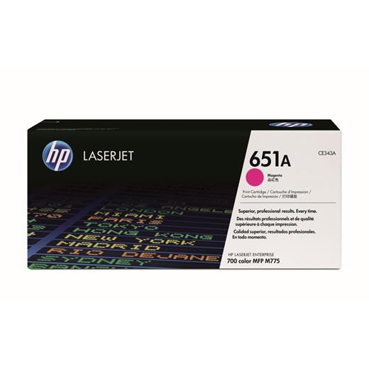 Hp 651A Magenta Kırmızı 16.000 Sayfa Toner Ce343A(450.10.10.0260)