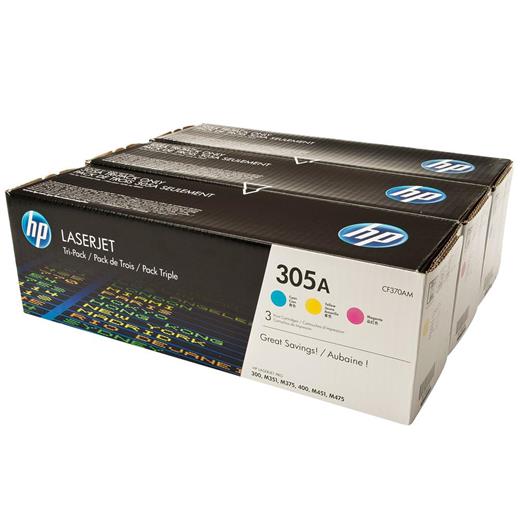 Hp 305A Mavi-Kırmızı-Sarı 3Lü Takım Toner Cf370Am Ce411A-Ce412A-Ce413A(450.10.10.0366)