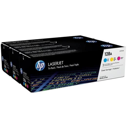 Hp 128A Mavi-Kırmızı-Sarı 3Lü Takım Toner Cf371Am Ce321A-Ce322A-Ce323A(450.10.10.0367)