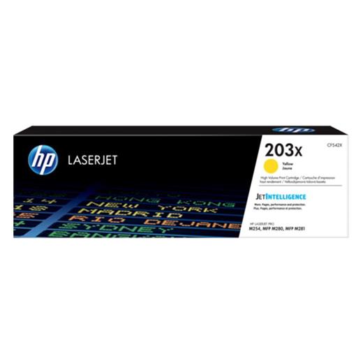 Hp 203X Yellow Sarı Yüksek Kapasite 2.500 Sayfa Toner Cf542X(450.10.10.0418)