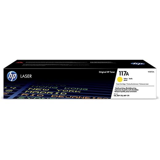 Hp 117A Yellow Sarı 700 Sayfa Toner W2072A(450.10.10.0470)