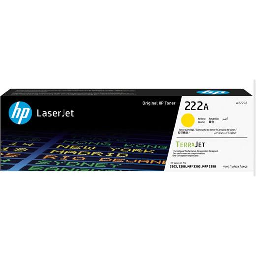 Hp 222A Yellow Sarı 1.200 Sayfa Toner W2222A(450.10.10.0614)