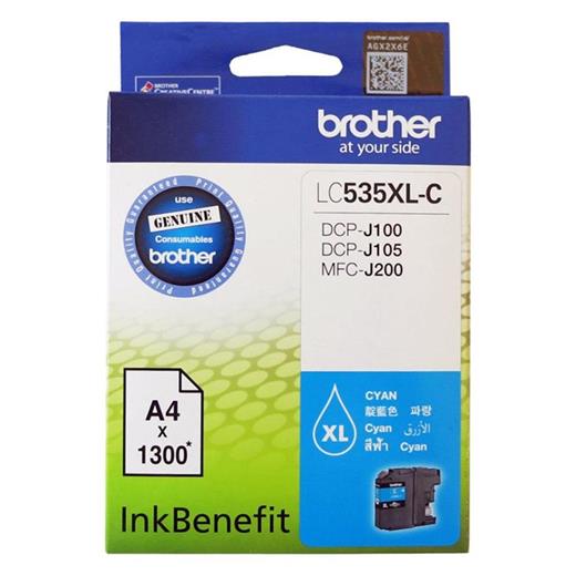 Brother Lc535Xlc Cyan Mavi 1.300 Sayfa Kartuş Dcp-J105 Mfc-J200(450.10.20.0011)