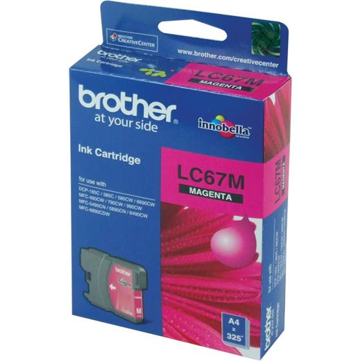 Brother Lc-67M Magenta Kırmızı 325 Sayfa Kartuş Dcp-185-385 Mfc-490-615-790-795-990-5490-5890-6490-6(450.10.20.0126)