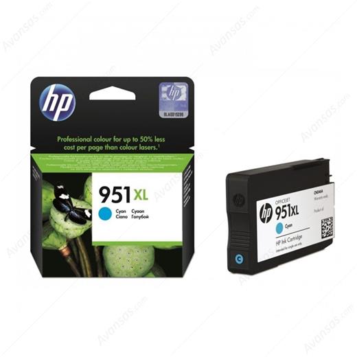 Hp 951Xl Cyan Mavi Yüksek Kapasite Kartuş Cn046Ae(450.10.20.0454)