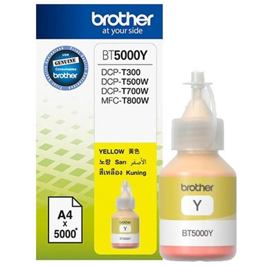 Brother Bt5000Y Yellow Sarı 5.000 Sayfa Şişe Mürekkep Dcp-T300-310-500-510-700-710 Mfc-T800-810(450.10.40.0003)
