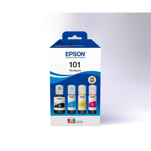 Epson 101 Cyan-Magenta-Yellow-Black Mavi-Kırmızı-Sarı-Siyah T03V6 4Lü Multipack Kartuş(450.10.40.0069)